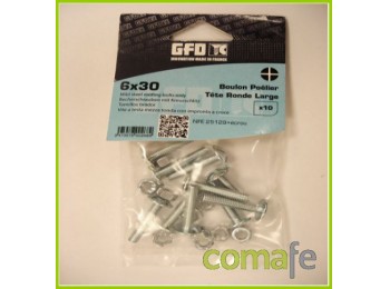 Tornillo nfe25129 zn 6x40 +t.h