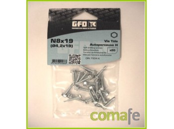 Tornillo din 7504k zincado n8x