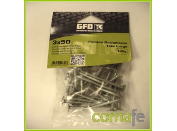 Punta acero galvanizado 3x40 1
