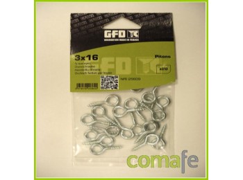 Hembrilla cerrada zincado 4x30