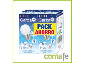 Lampara esferica led e27 6w ga