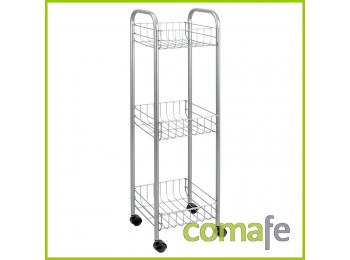 Carro cocina 3 pisos metaltex
