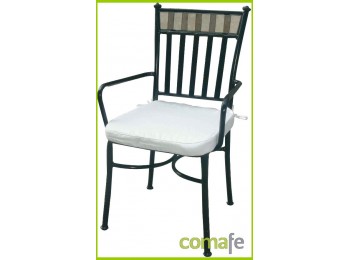 Silla jardin con cojin natuur