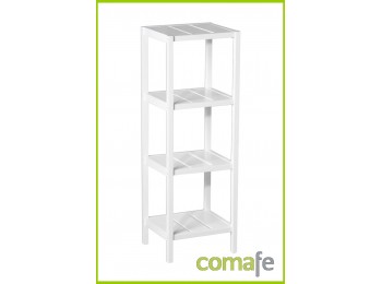 Estanteria 4 baldas mdf blanco