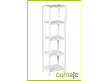 Estanteria 5 baldas mdf blanco