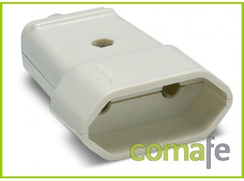 Base movil 10a-250v blanca fam