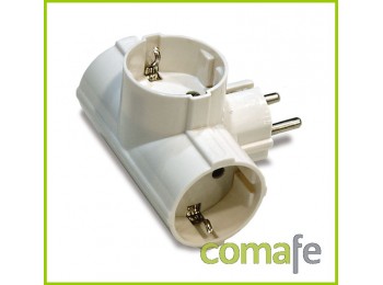 Adaptador tt 16a-250v triple s