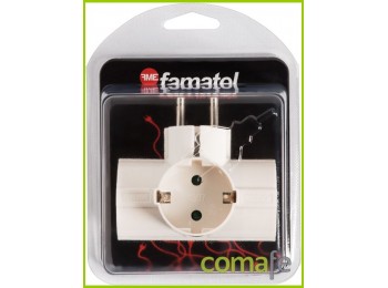 Adaptador tt 16a-250v triple s