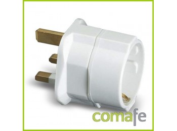 Adaptador 10a-250v ingles-euro