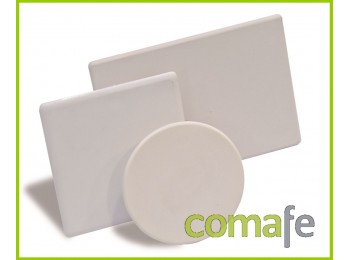 Tapa caja redonda c/garra blan