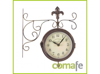 Reloj doble cara con termometr