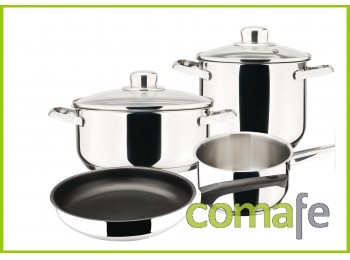 Bateria cocina inox 6pz marqui