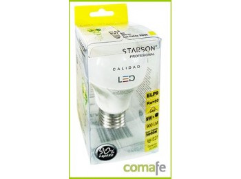 Lampara estandar led e27 9w 90