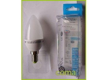 Lampara vela led e14 6w 600lm