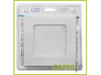 Downlight led emp cuad 6w 600l
