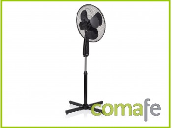 Ventilador pie negro 40cm 50w