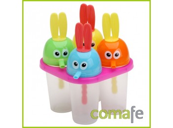 Molde helados conejo 4pz
