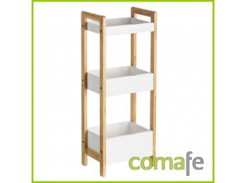 Estanteria 3 balda caucho/mdf