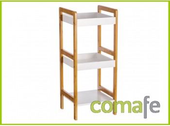 Estanteria 3 balda bambu/mdf