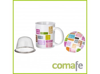 Taza mug tapa/filtro words por
