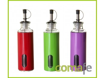 Aceitera cristal/acero inox 4,
