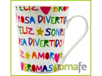 Taza mug letras divertidas por