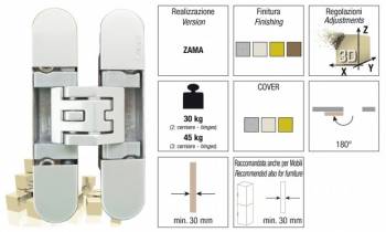 Bisagra invisible K 6400 NS KRONA