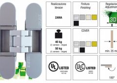 Bisagra invisible  K 7000 N.SAT Regulación 3D