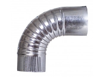 Codo rizado galvanizado 200 mm