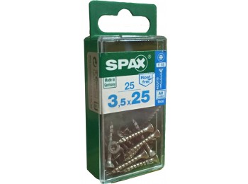 Tornillo c/plana 03x025mm inox