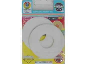 Junta plana lavabo 3/4´ 2 pz