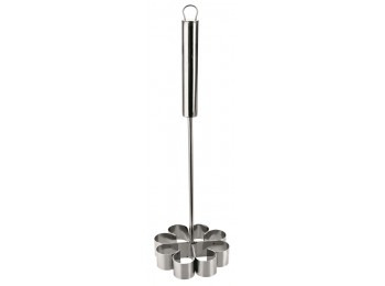 Molde 8x3cm  inox flores 77435