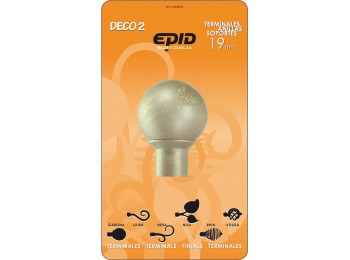 Terminal 19mm metal crema