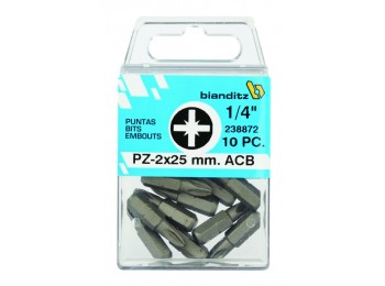 Punta atorn pz2 1/4´´-25mm 238