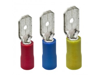 Terminal faston macho 6mm 5 pz