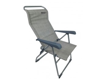 Silla jard pleg 7 posic. gris