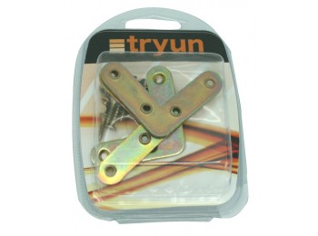 Escuadra plana 50mm 4 pz