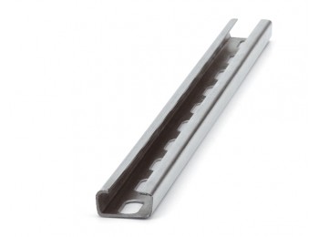 Guia perforada 20x10x1cm 2 mt