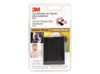Cinta tira 7x2,5cm 3m negro 4