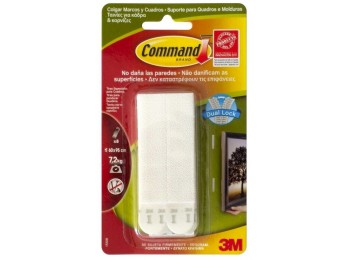 Adhesivo cuadros blanco comman