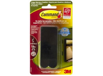 Adhesivo cuadros negro command