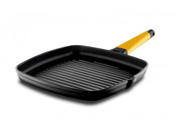 Grill plancha 27x27cm yellow c