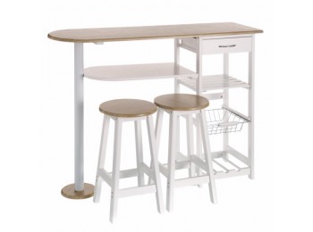 Mesa con verdulero 2 taburetes