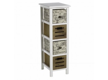 Cajonera con 4 cestas 26x32x82