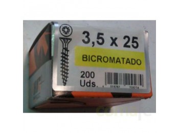 Tornillo 03x025mm bicromat. 20