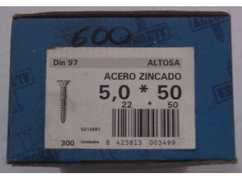 Tornillo 97 22x050mm cinc 300