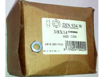 Tuerca hexagonal 934 m-14 3/8´