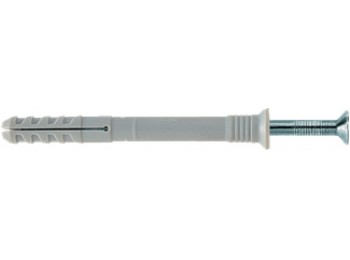 Taco clavo rosca 05x040mm nyl