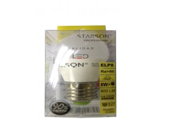 Lampara led esf. e27 8w 800lm
