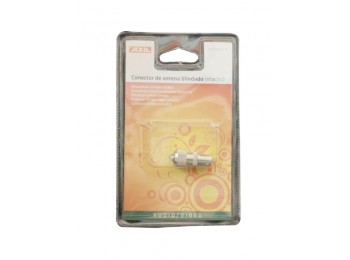 Conector coaxial macho recto